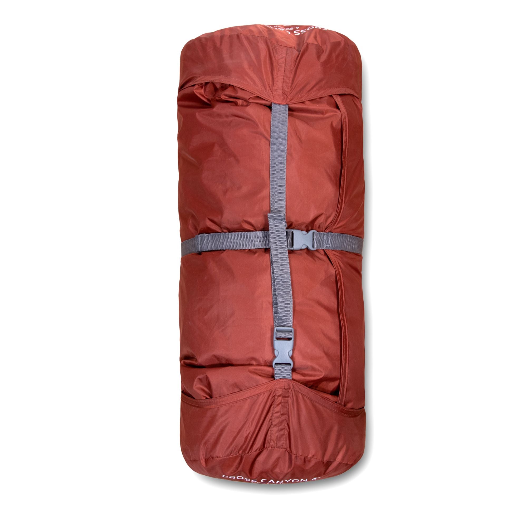 Cross Canyon Mat™ rolled up and used as a stuff sack for the tent