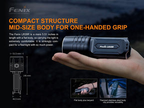 Fenix LR35R flashlight, 10000 lumens output, perfect for search and rescue tasks