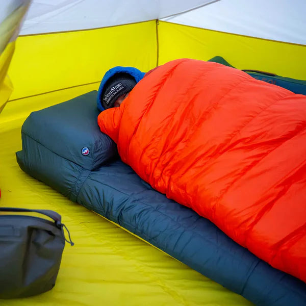 Lightweight pillow holder for inflatable backpacking sleeping pads