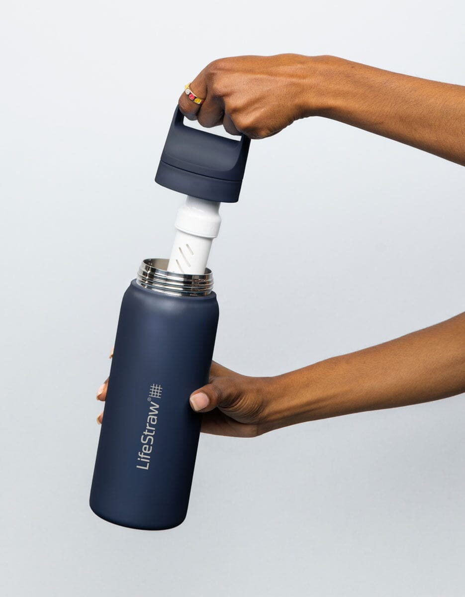 LifeStraw Go Stainless Steel Water Filter Bottle; 24oz
