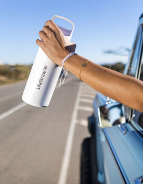 LifeStraw Go Stainless Steel Water Filter Bottle; 24oz