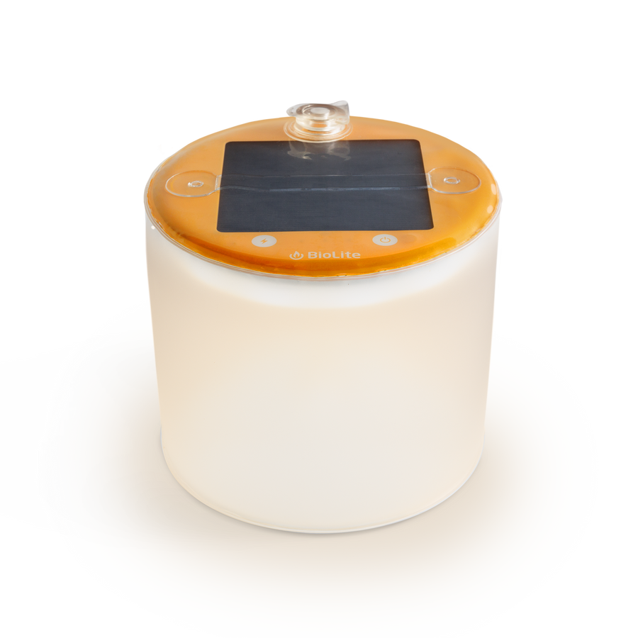 Luci Original Matte solar lantern with warm white LEDs and compact waterproof design