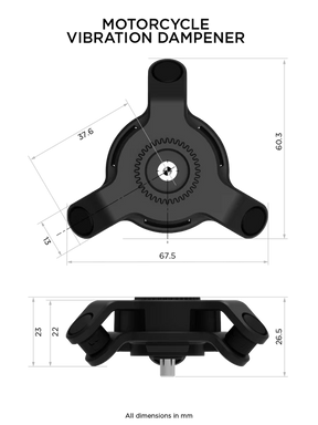 dimension of the vibration dampener 