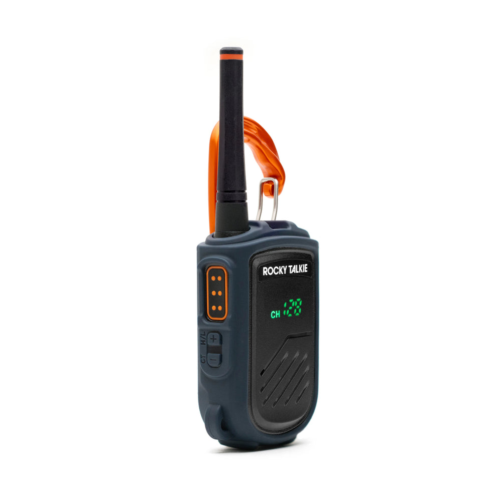 Rocky Talkie Mountain Radio with Trango Quantum carabiner