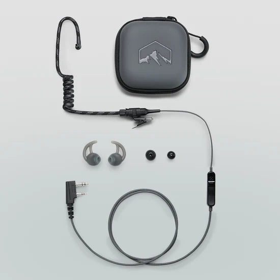 Rocky Talkie low profile acoustic headset with push-to-talk button