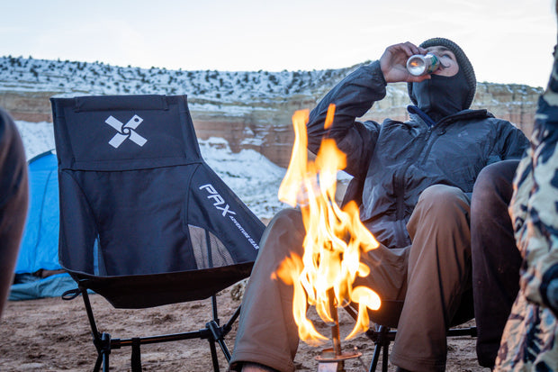Breathable mesh camp chair for warm summer nights