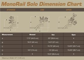 MonoRail Solo 1 Bike (2in and 1.25in) Bike Rack
