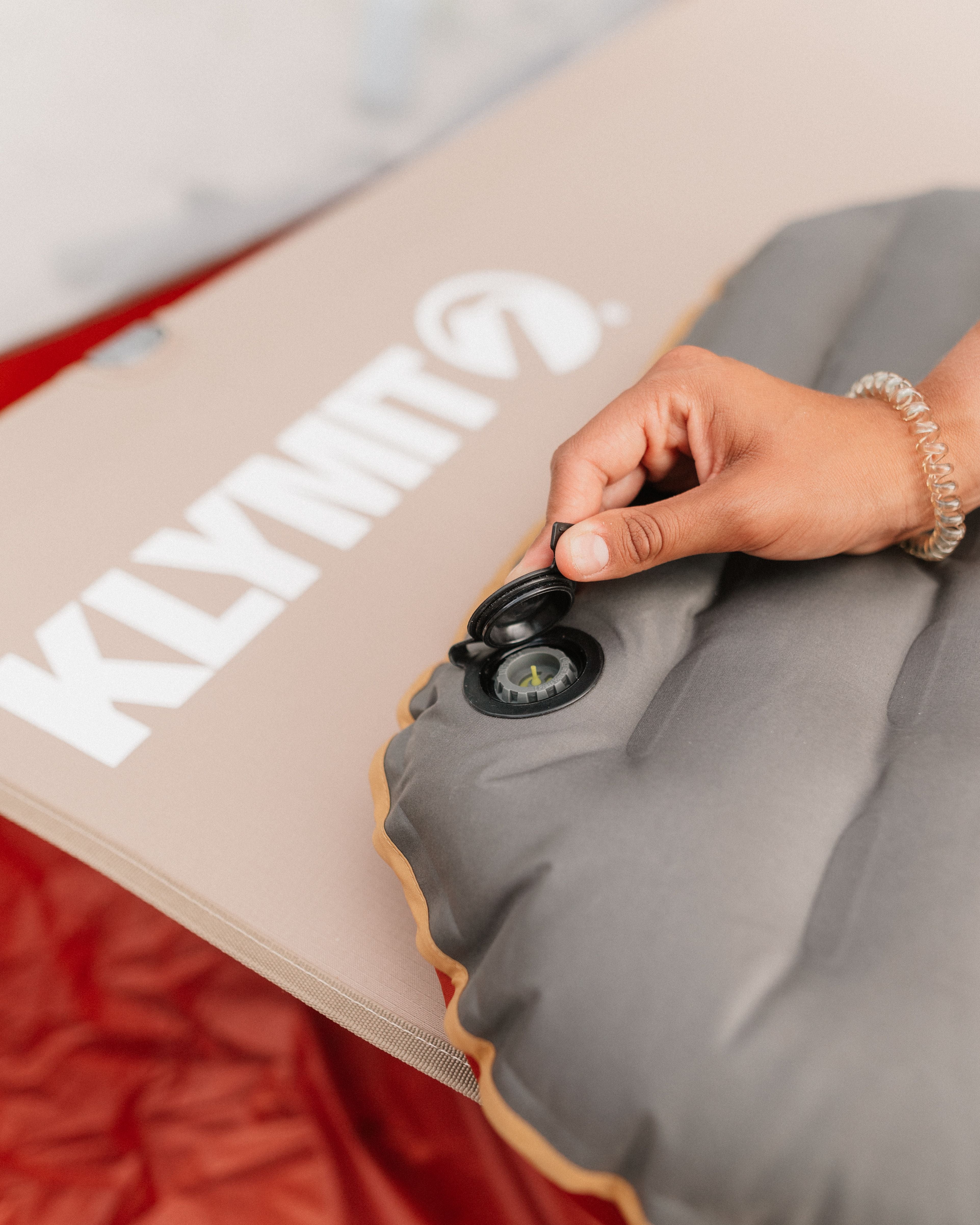 Klymaloft Sleeping Pad air inlet