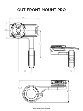 Quad Lock Out Front Mount PRO technical specs