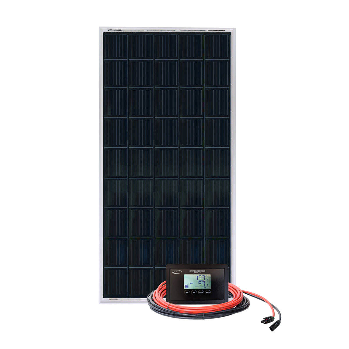 Go Power Overlander 200W RV solar charging kit with monocrystalline panel