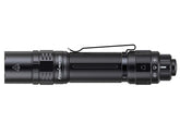 Fenix PD36 TAC flashlight, a tactical version of the PD36R, featuring a rotary toggle tail switch design and durable black aluminum body