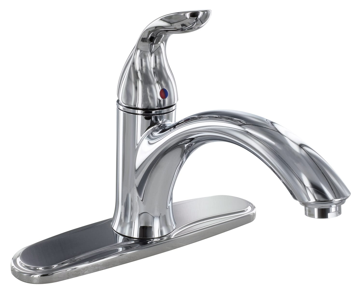 Phoenix chrome non-metallic faucet with ceramic disc valve and hybrid shield underbody