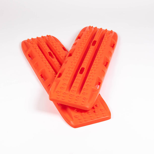 Heavy-duty RototraX recovery boards, made in the USA, designed for durable off-road traction.