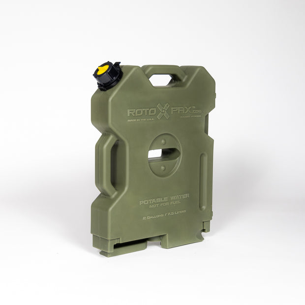 Stackable RotopaX water can compatible with mount plate and pack mount