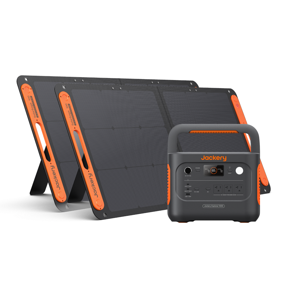 Top-down view of Jackery Explorer 1000 v2 control panel