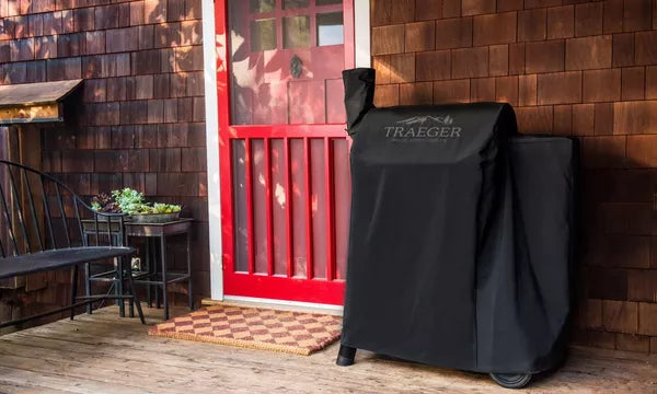 Full-length Traeger Tailgater grill cover heavy-duty outdoor weather shield