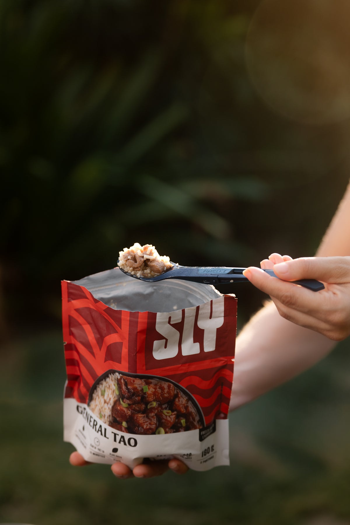 Freeze-dried Asian-inspired meal for hiking, camping and backpacking