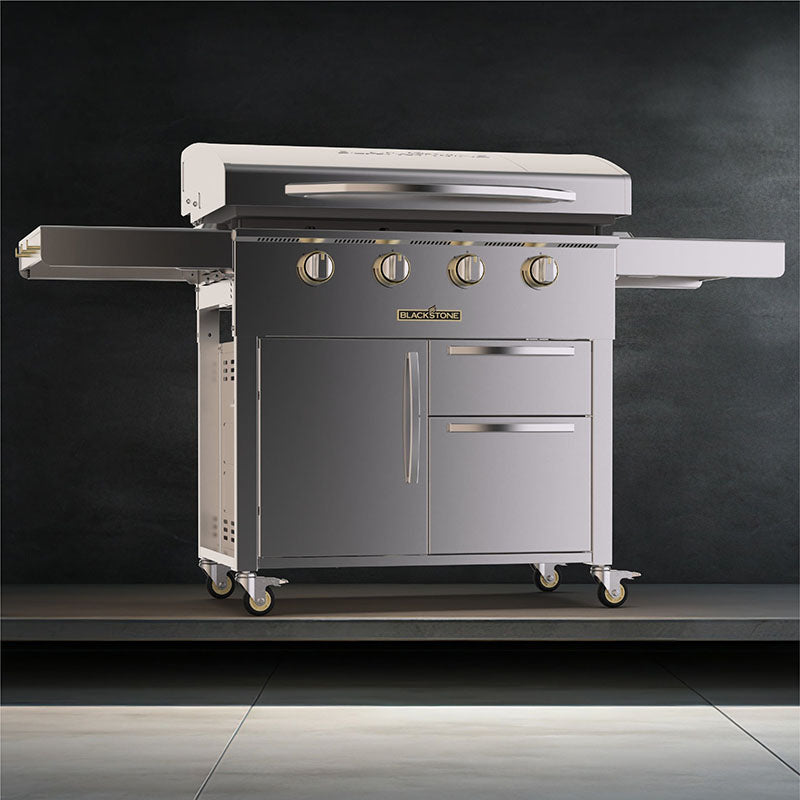 Blackstone Select 36 inch Omnivore griddle plate outdoor cooking station