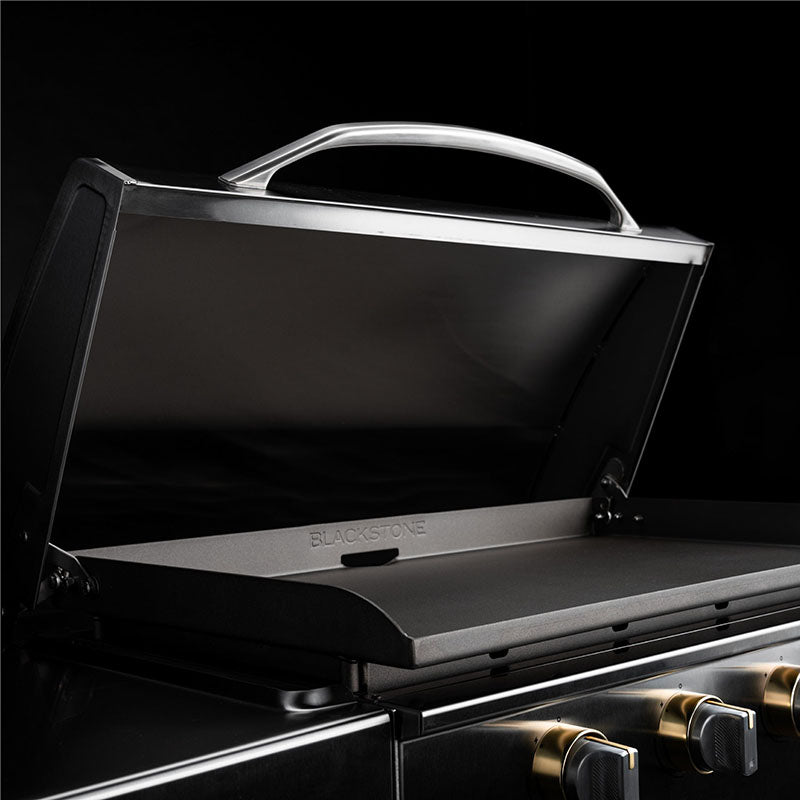 Blackstone Select 36 inch outdoor flat top grill with folding side shelves