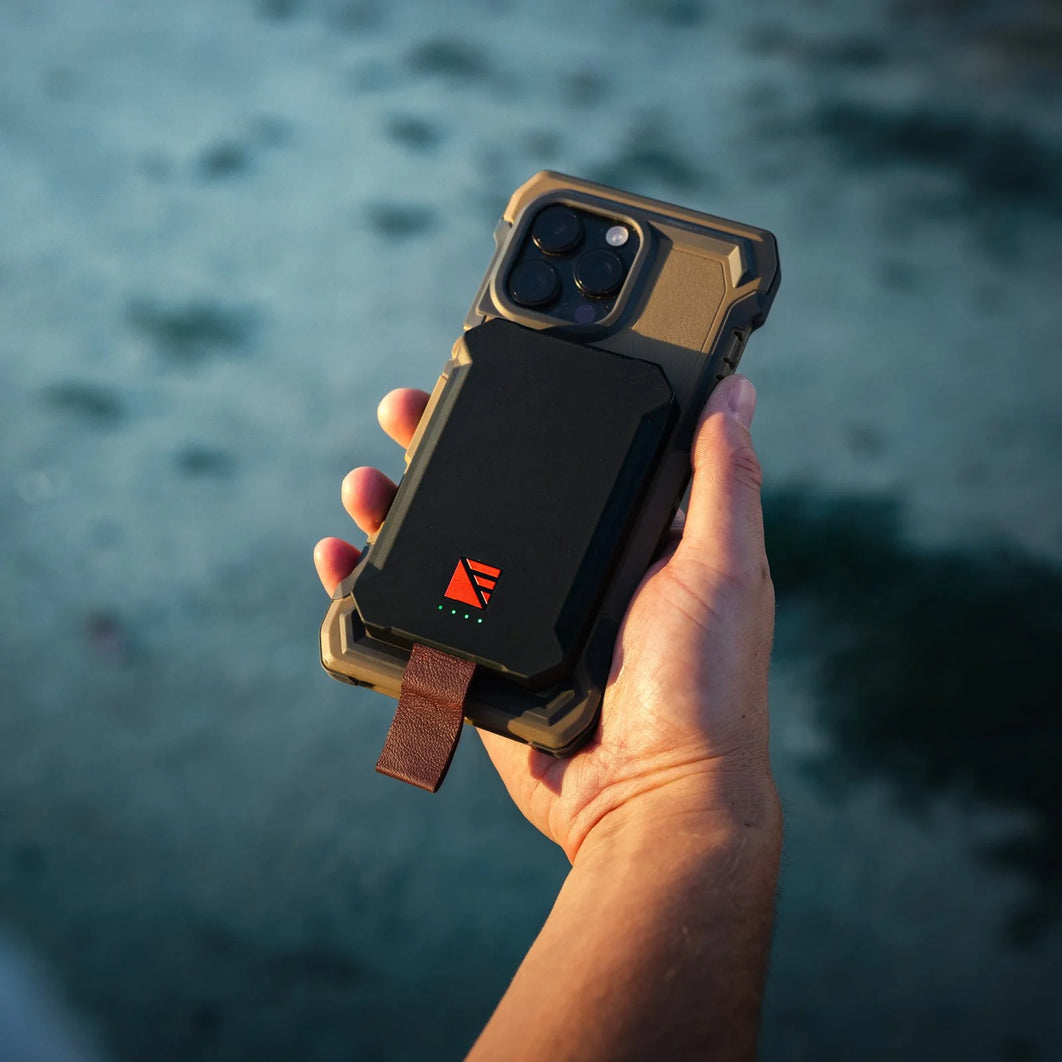 Poseidon Nano pocket-sized waterproof power bank with MagSafe