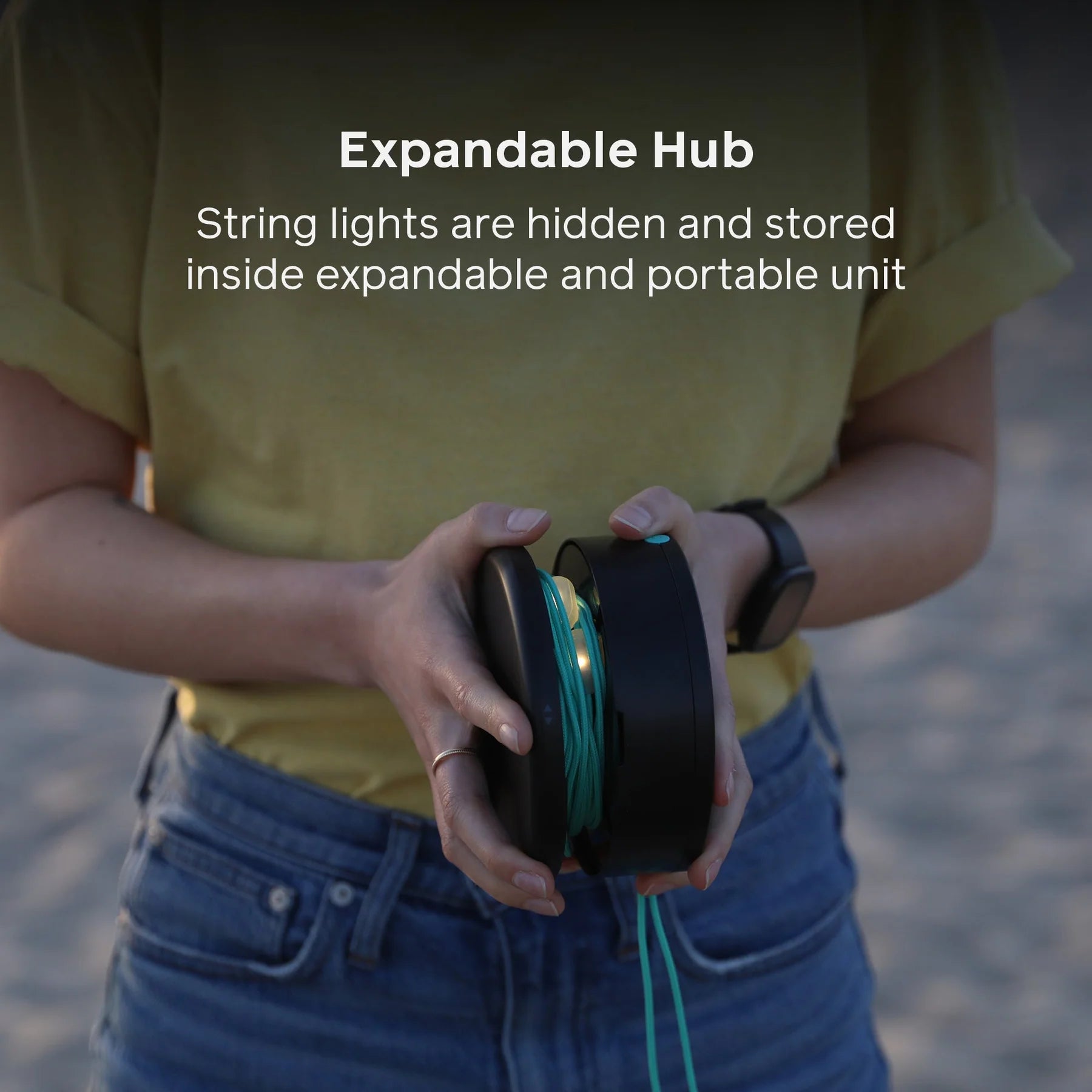 18-foot Warm White LED String Lights with 10 Shatterproof Bulbs