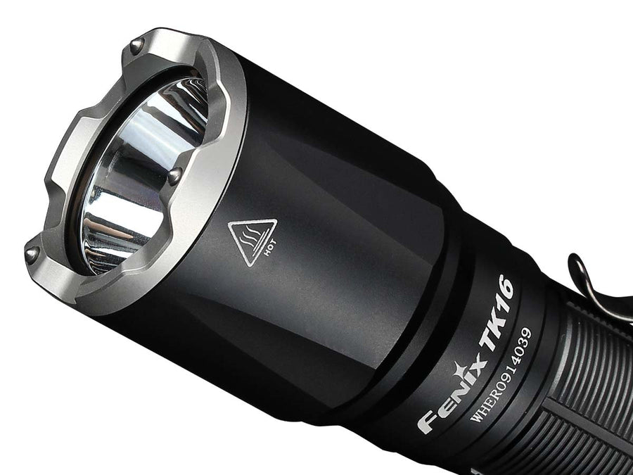 Close-up view of the Luminus SST70 LED used in the Fenix TK16 V2.0 flashlight.