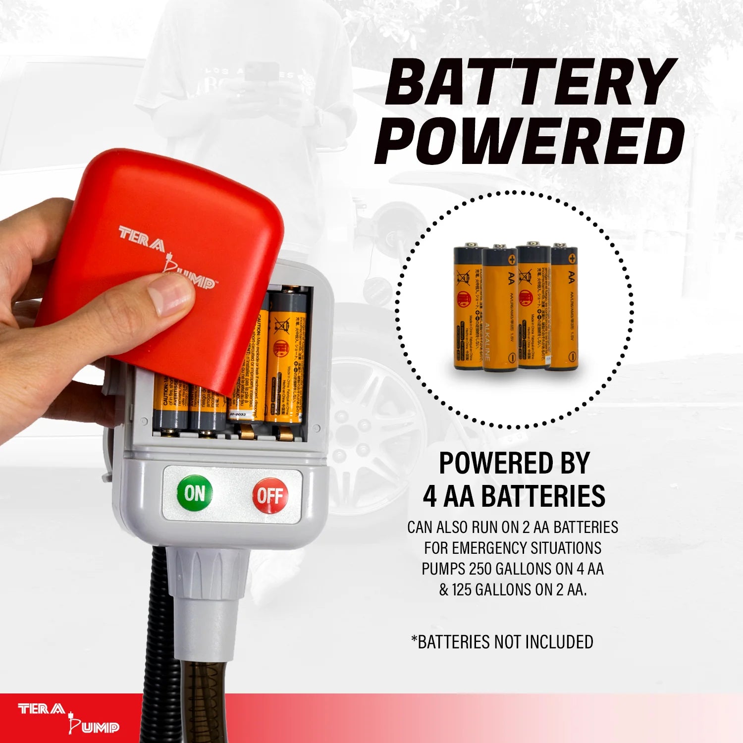 Fuel transfer pump with ergonomic nozzle and leak protection