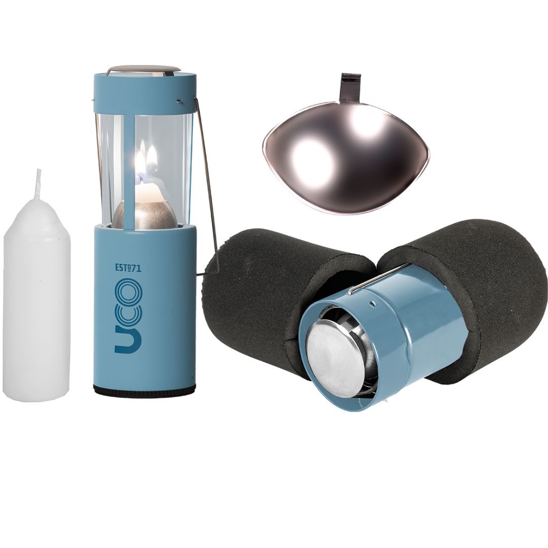 UCO Candle Lantern Kit with emergency candles and carry case