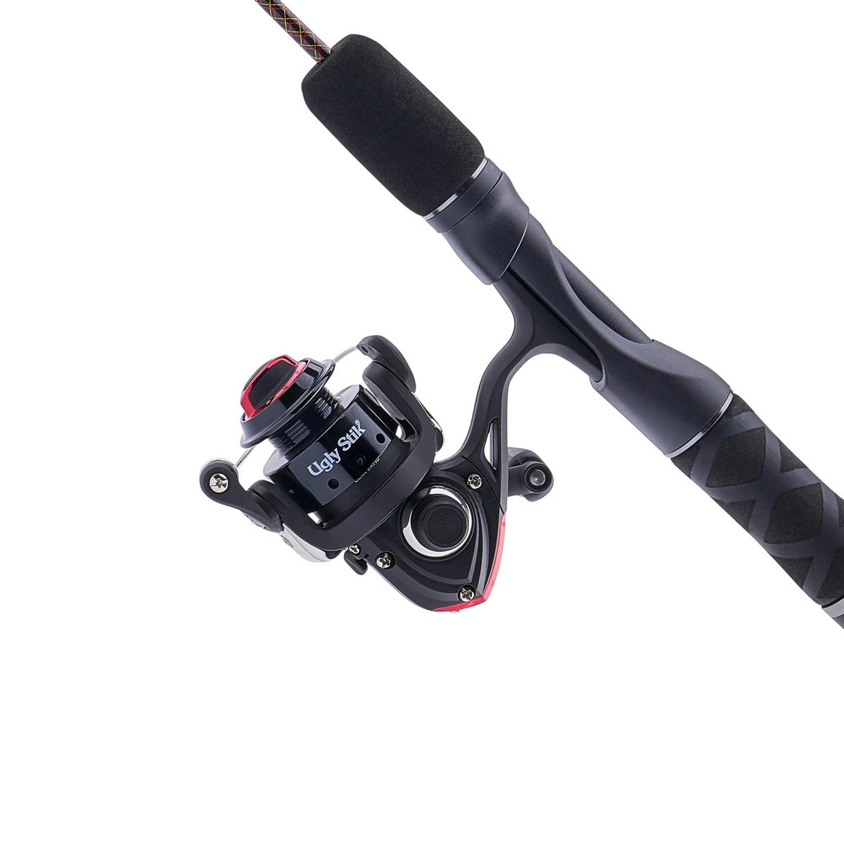 Ugly Stik GX2 LE ice fishing rod with stainless steel guides and EVA handle