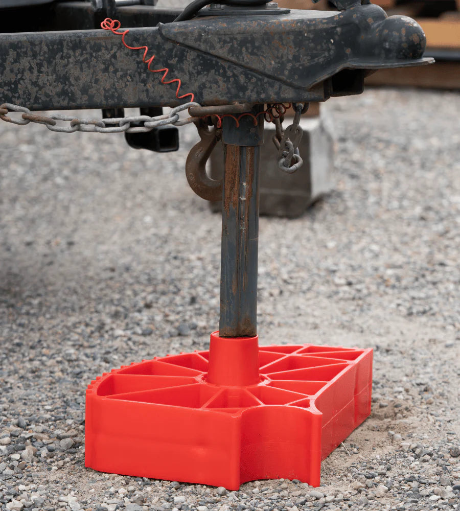 Compact Rapid Jack for travel trailer support