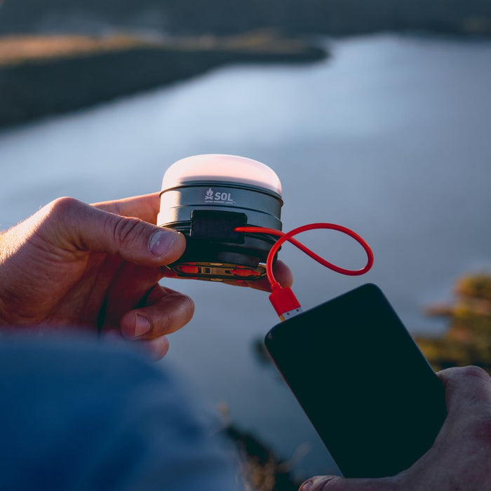 Rechargeable lantern and power bank combo for camping

