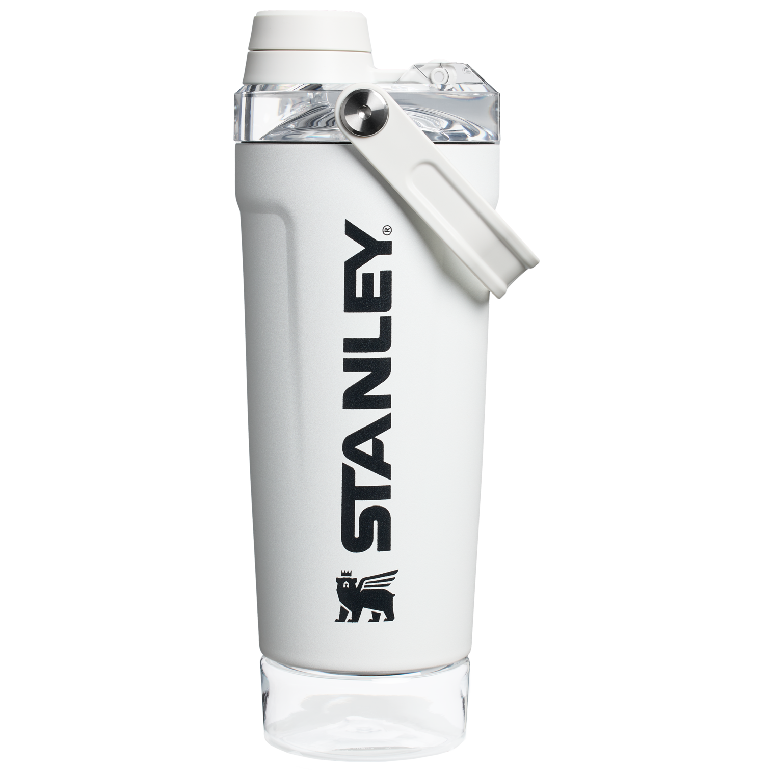 Activate shaker bottle with rounded interior for easy mixing and cleaning