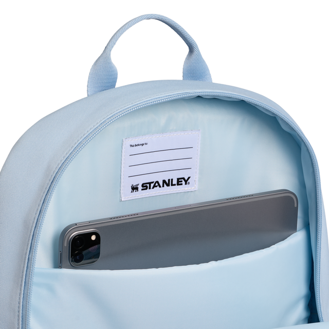 The Assembly Backpack 21 QT 20 L Dream Blue interior showing organized storage space