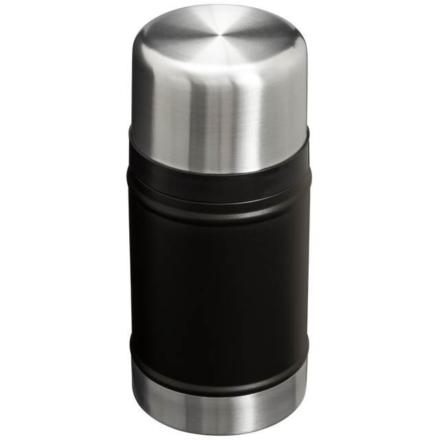Leakproof vacuum insulated food jar for soup chili and meals