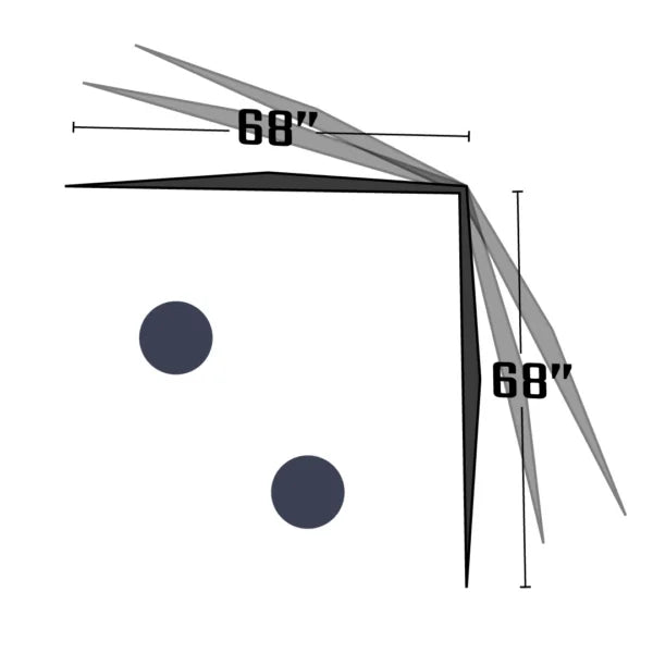Otter Windbreak V-Hub lightweight ice fishing shelter