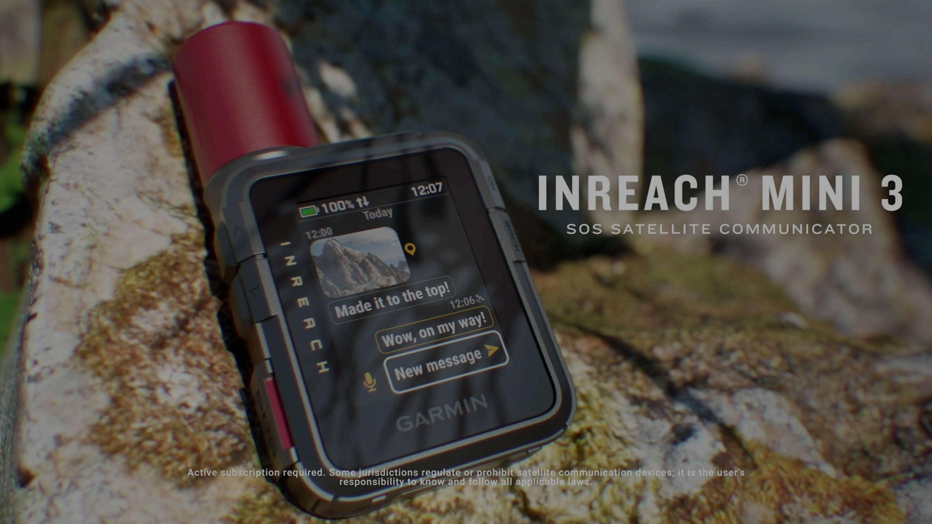 Garmin inReach Mini 3 Plus touchscreen and physical buttons for glove use