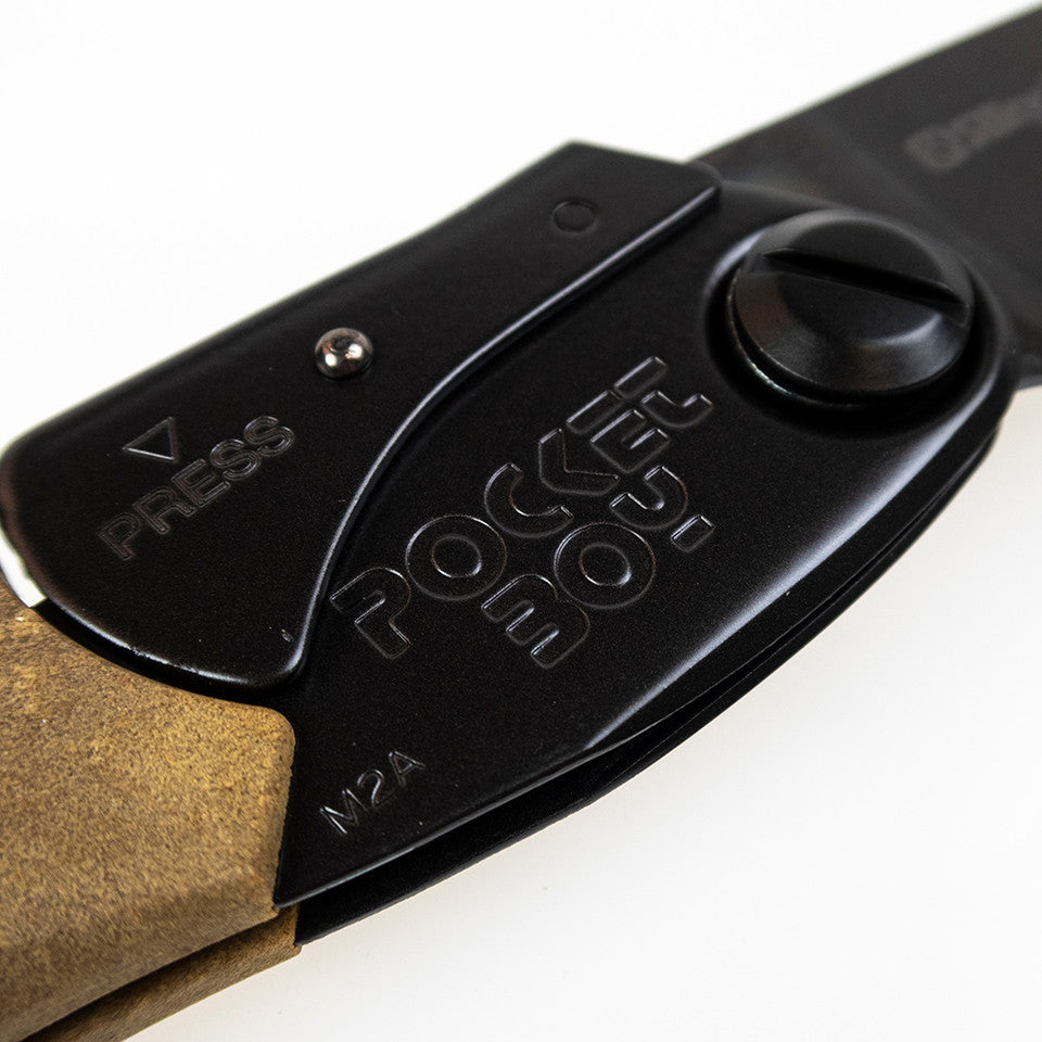 Black-plated 170mm hand saw designed for stealthy, low-reflection use in cold, wet, and game-processing environments