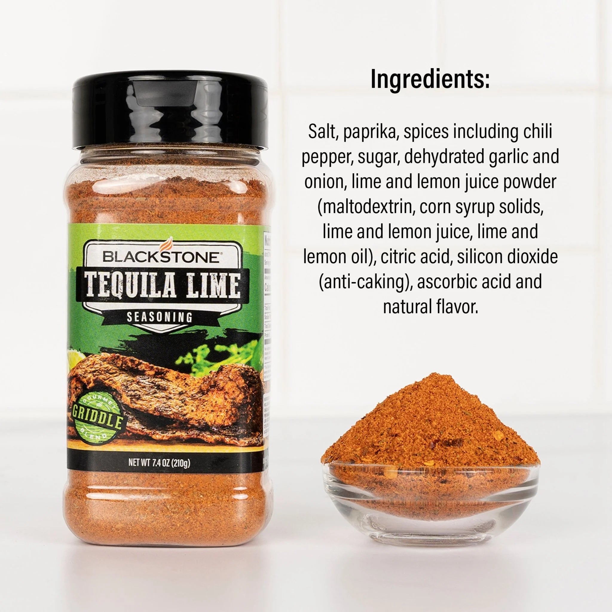 Blackstone tequila lime seasoning 7.4 oz bottle for BBQ meals