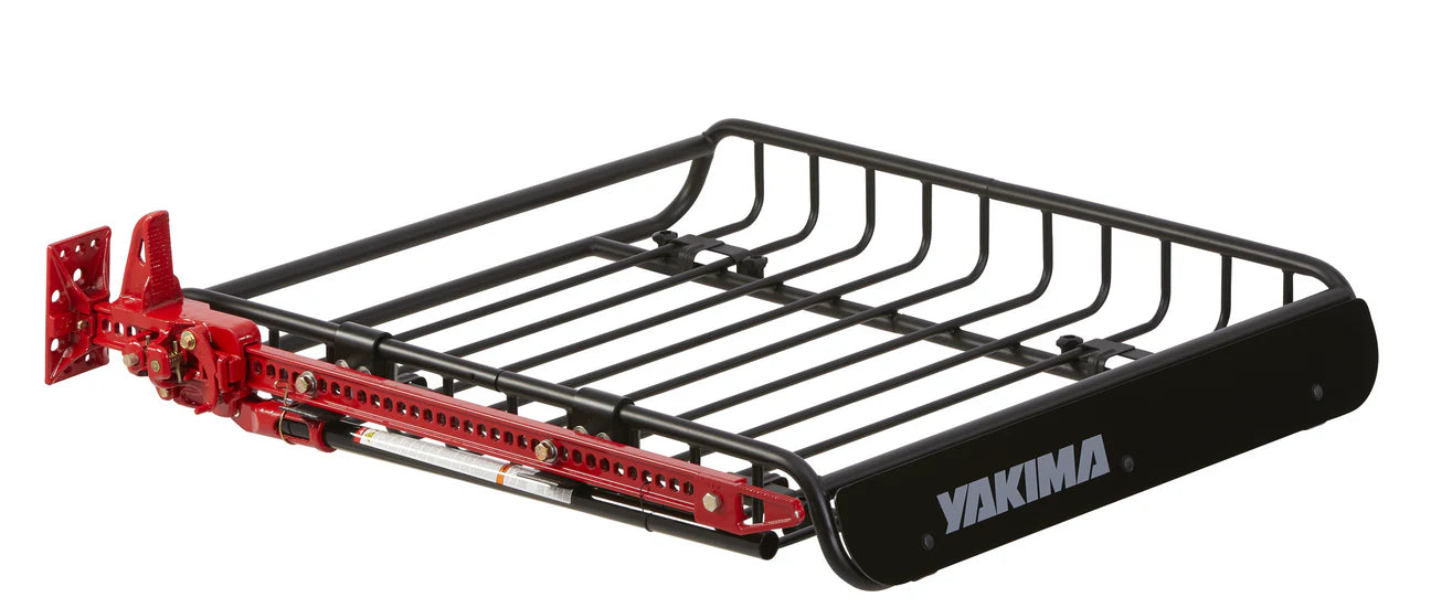 Weather-resistant, heavy-duty steel construction of Yakima LoadWarrior cargo basket.