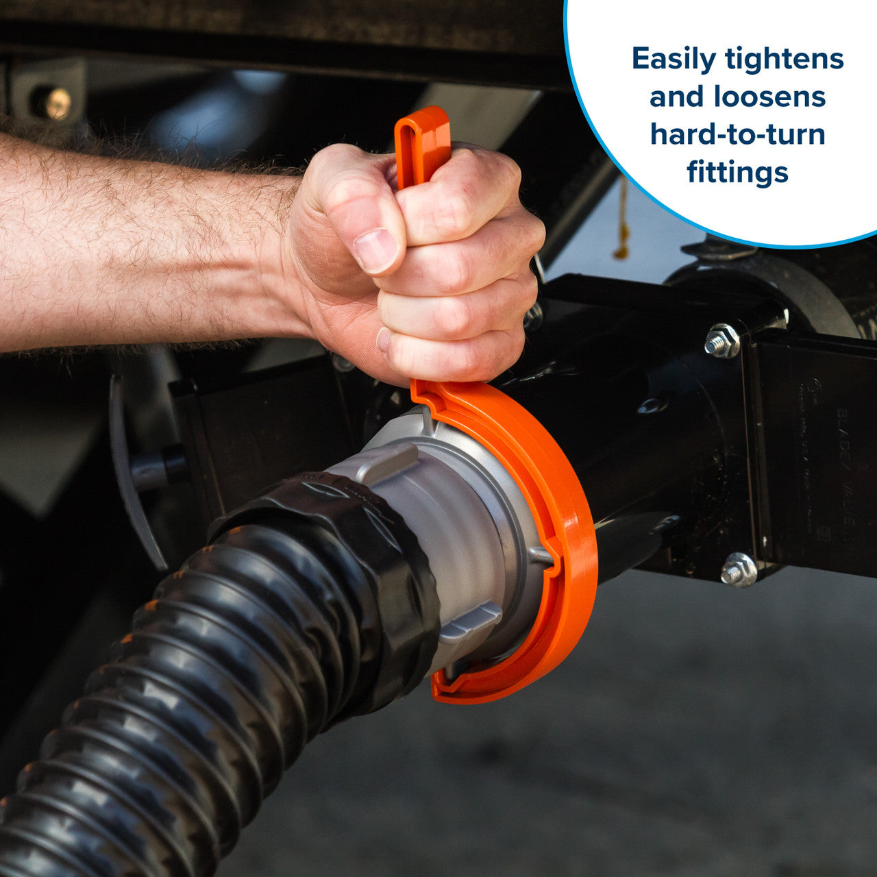 Set of two Camco Rhino sewer fitting wrenches, ideal for RV sewer outlet and dump station connection