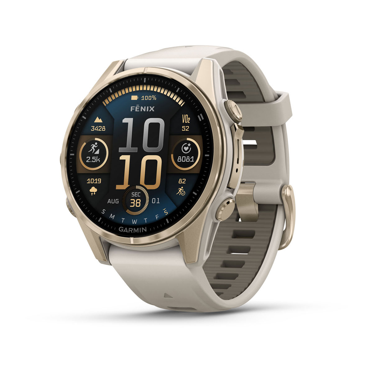 Garmin fēnix 8 multisport GPS smartwatch with AMOLED display and titanium bezel