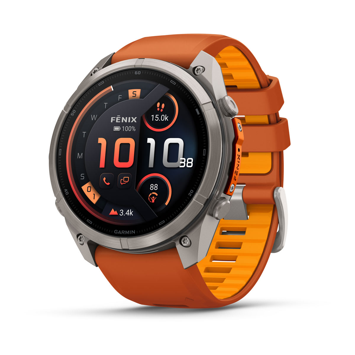 Garmin fēnix 9 Pro inReach smartwatch with built-in LED flashlight