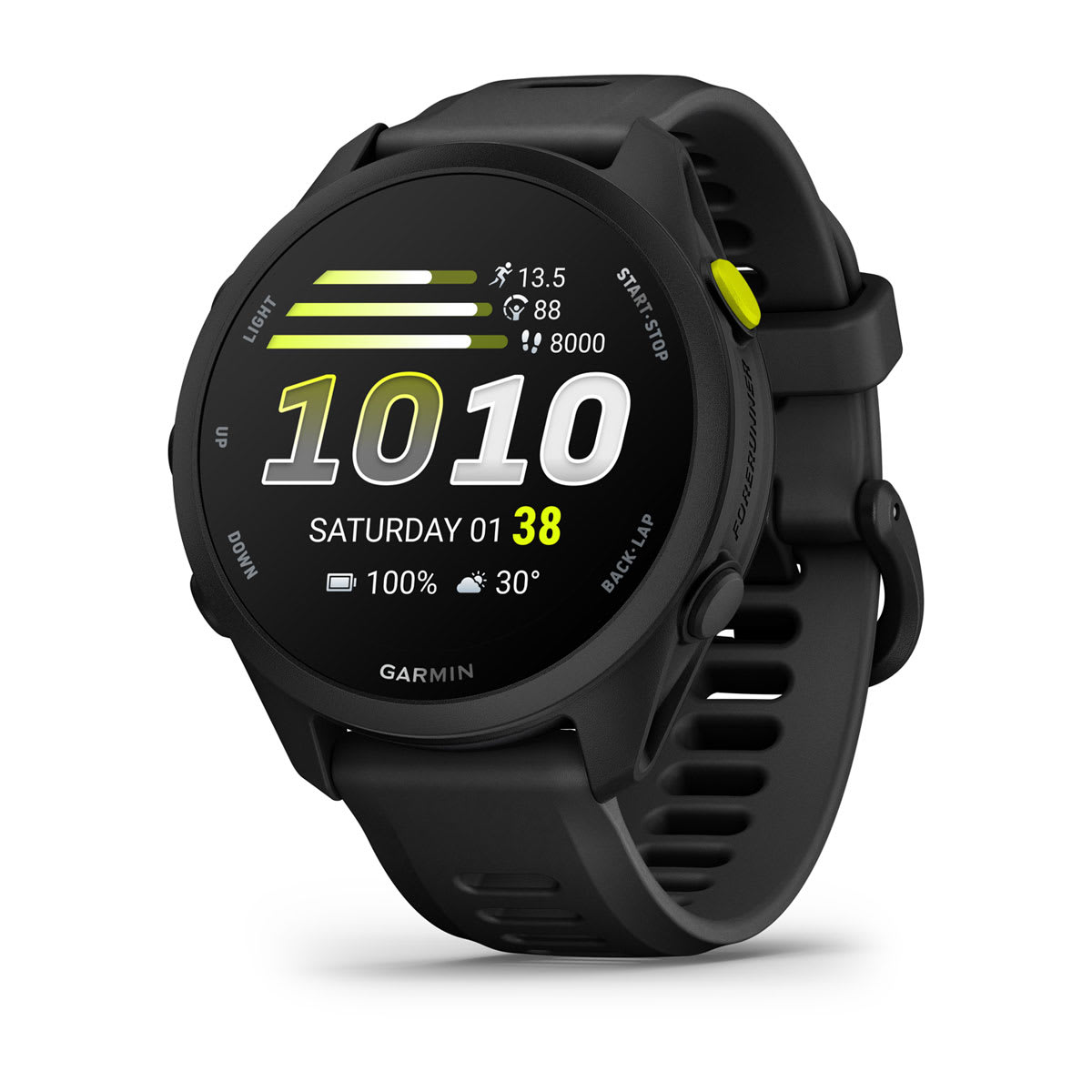 Garmin Forerunner 70 GPS running smartwatch with AMOLED touchscreen display
