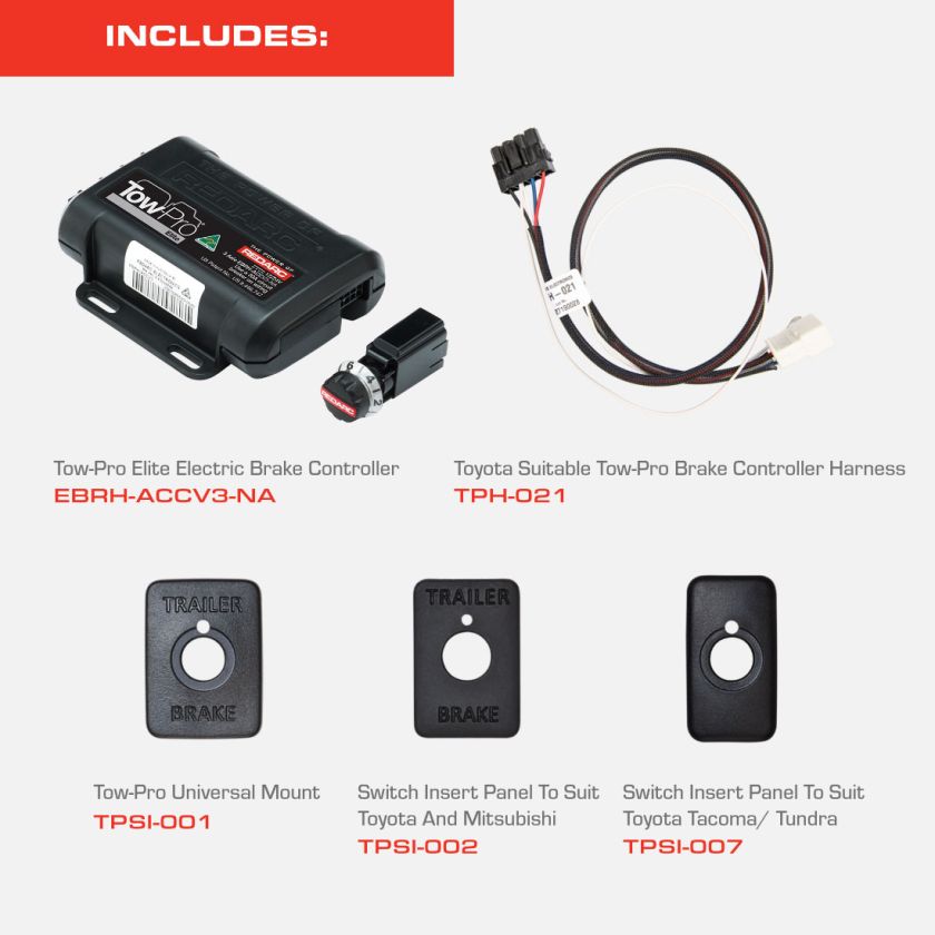 REDARC Tow-Pro Elite Complete Brake Controller Kit for Toyota