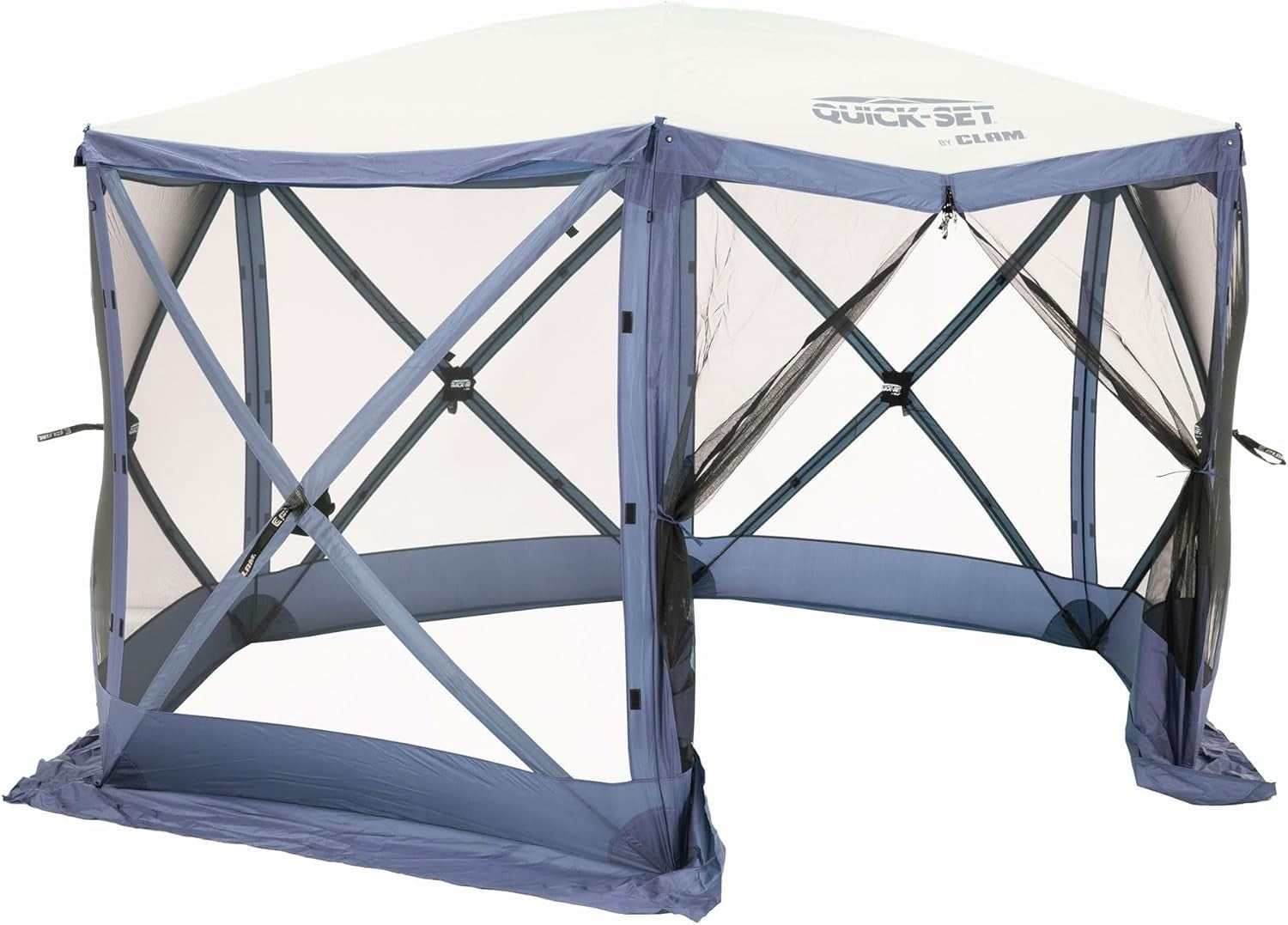 CLAM Quick-Set Escape 11.5 x 11.5 Foot Portable Pop-Up Camping Gazebo 6 Sided