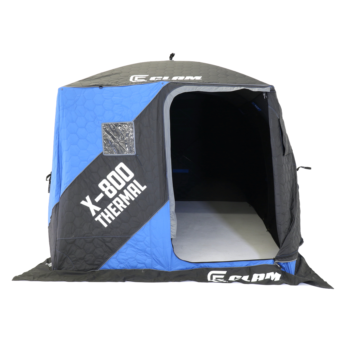 Clam X-800 Thermal Hub Shelter for 6-7 anglers on ice fishing trip