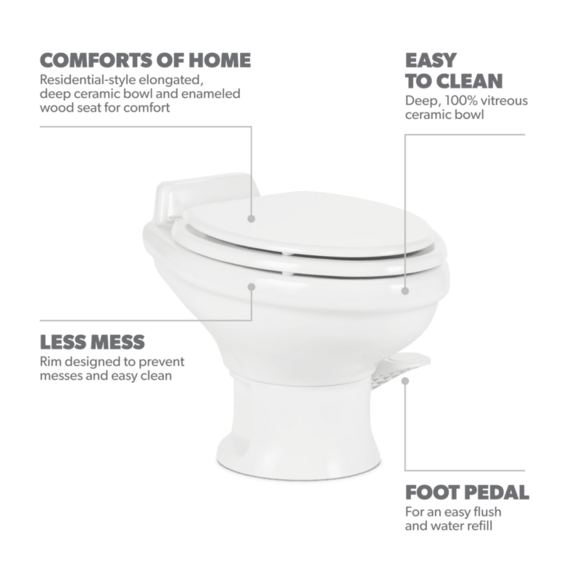 Dometic 321 Gravity Flush Toilet