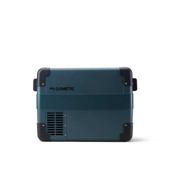 Dometic CFX2 28L electric cooler in use at a campsite, ideal for outdoor adventures and family outings