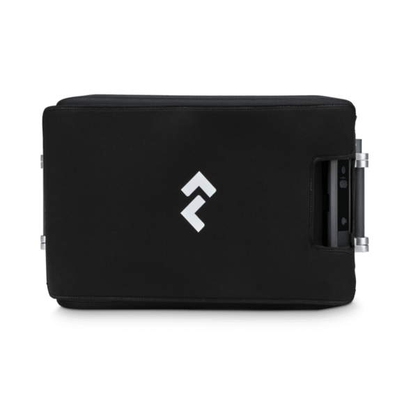 Front view of protective cover with easy-access cutout for built-in bottle opener

