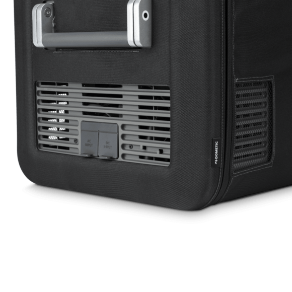 Close-up of CFX5 PC75 cover's rugged nylon fabric and protective EVA foam padding

